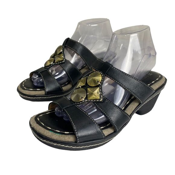 Naturalizer N5 Comfort Wedge Sandal Kari Leather Black Women's 8 M - Picture 10 of 15